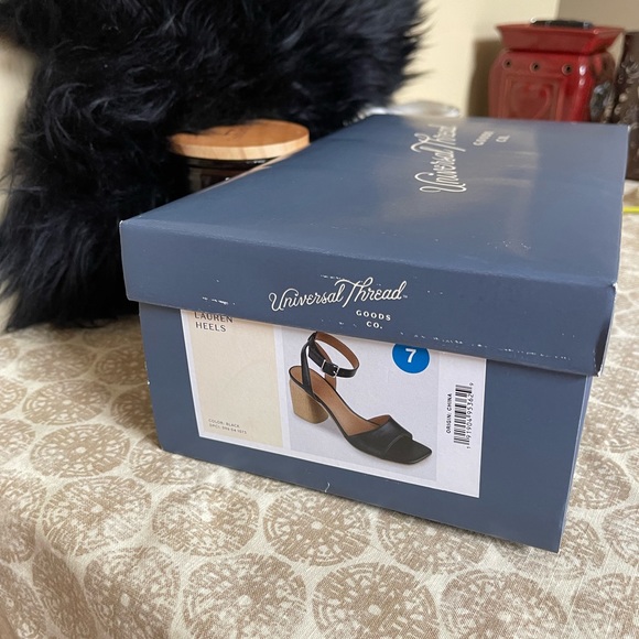 NEW Women's Lauren Heels - Universal Thread" Black SIZE 7 - Picture 4 of 6